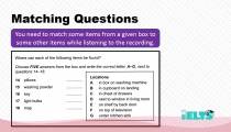 سوالات مچینگ (Matching) لیسنینگ آزمون آیلتس