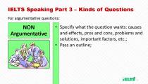 نحوه پاسخگویی به سوالات Non Argumentative اسپیکینگ پارت 3