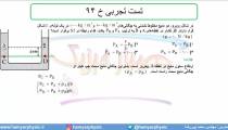 جلسه 94 فیزیک دهم - فشار در شاره ها 26 و تست تجربی خ 94 - مدرس محمد پوررضا