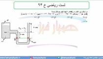 جلسه 96 فیزیک دهم - فشار در شاره ها 28 و تست ریاضی خ 94 - مدرس محمد پوررضا