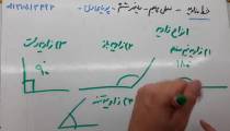 آموزش بخش 5 ریاضی ششم(خلاصه خط و زاویه2)