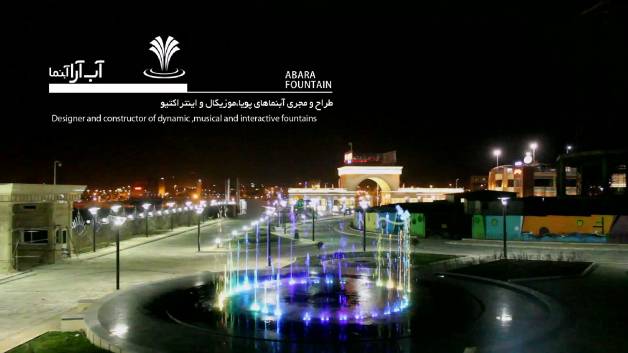 طراحی و اجرای آبنمای کف خشک در بزرگترین تالارشهر