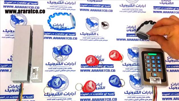قفل رمز دار درب شیشه سکوریت دربازکن کارتی میرال